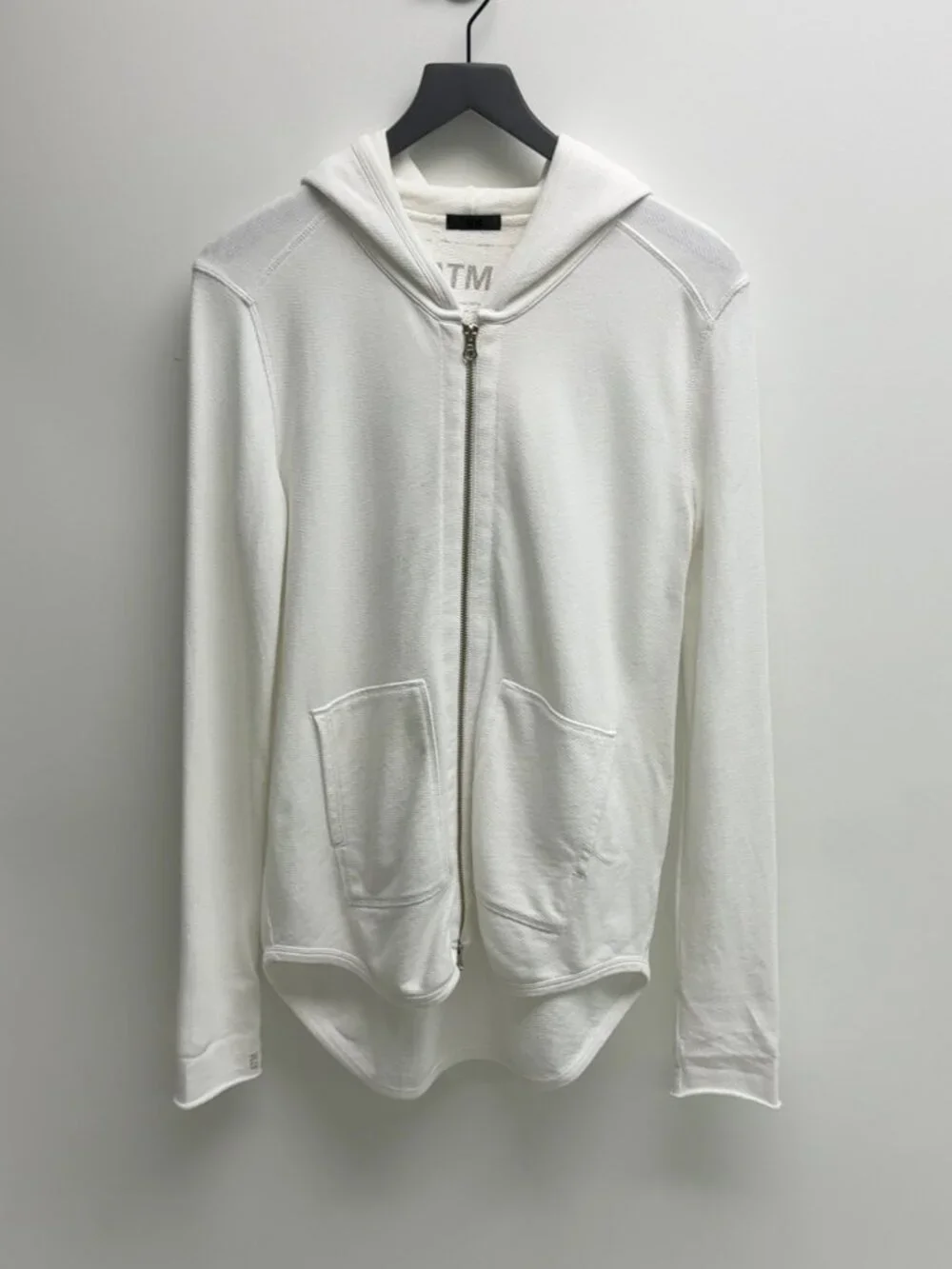 ATM Anthony Thomas Melillo White Zip Hoodie M